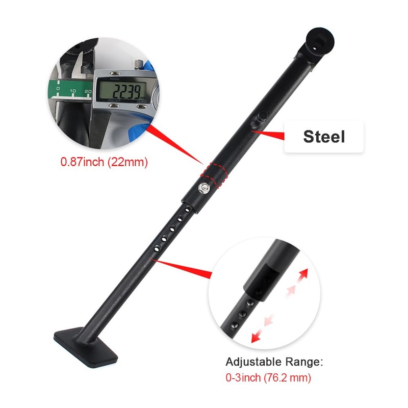 Xitomer 0-3'' Adjustable Sidestand Fit for XR650L 1993-2025 Motorcycle Adjustable