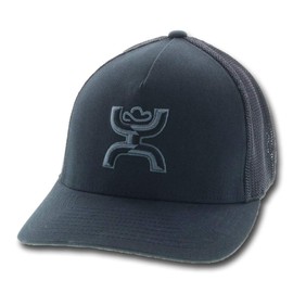 HOOEY Chi Black Flexfit Fitted Hat (S/M)