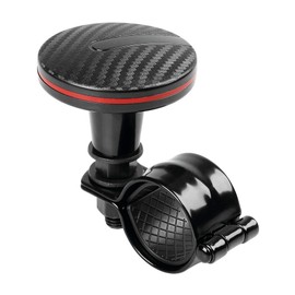 Carbon Effect Car & Lorry Steering Wheel Aid Handle Assister Spin Knob