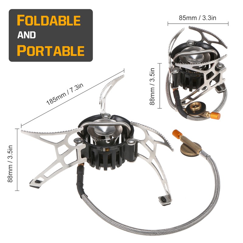 Outdoor Camping Multi Fuel Oil Stove with 500ml Gasoline Fuel