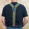 KUNN Men's Perry 1.5 inch Wide Suspender,Elastic Hook End Adjustable