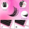 FADLASH Cluster Lashes D Curl Wispy Individual Lashes DIY Eyelash