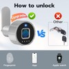Pothunder Smart Cabinet Lock, 1 1/8" (30mm) Long Cabinet Cam