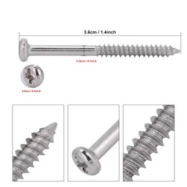 Nickel Plated Steel Bass Pickup Screws for Mounting JB Jazz Bass Pickup 50pcs Set Musical Instrument Accessories
