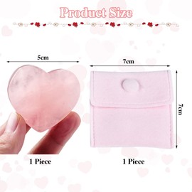 1 Heart Shaped Ornament and 1 Storage Bag, Heart Shaped Crystal, Crystal Gift, Heart Shaped Engraved Ornament, Decorative Ornament