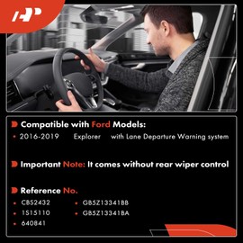 A-Premium Turn Signal Switch, Headlight Dimmer Multifunction Switch Lever Compatible with Ford Explorer 2016 2017 2018 2019, without Rear Wiper