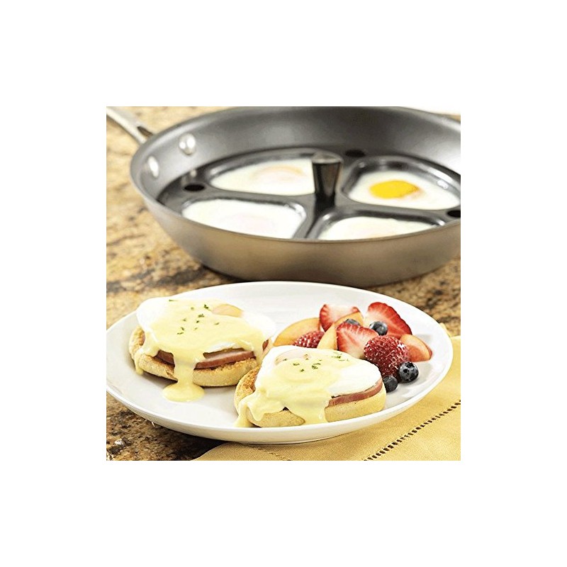 cozydiscount 28cm Metal Egg Poacher Pan - Shatterproof - Use