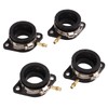 4 Pcs Carburetor Intake Manifold Boots 16065‑028 Rubber Inlet Joint