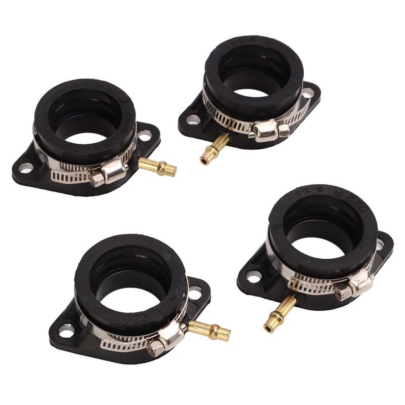4 Pcs Carburetor Intake Manifold Boots 16065‑028 Rubber Inlet Joint