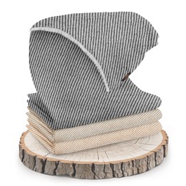 yanopurna Unisex Cashmere Scarf - Hand Woven 100% Cashmere Wool Stole - Striped Pattern Warm Wrap Scarf Neck Gaiter Head Wrap Cashmere Scarf for Men and Women - Made in Nepal, Grey Striped