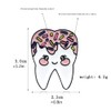 Cute Enamel Teeth Brooch Pin for Women Girls Fashion Unisex