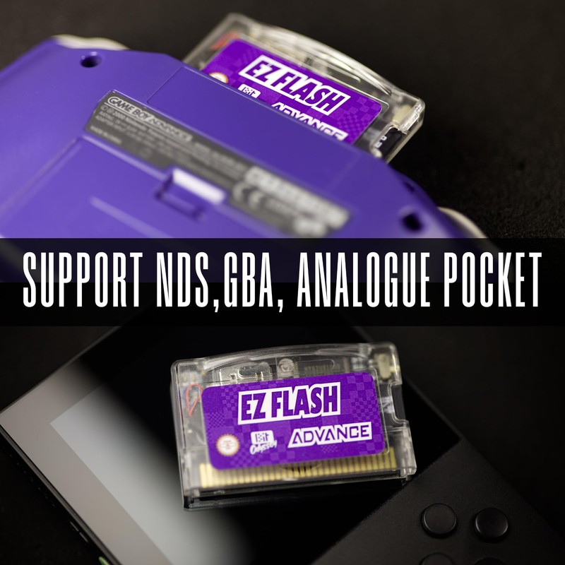 EZ Flash AIR Advance. Retro-Themed Flash Cart for GBA +