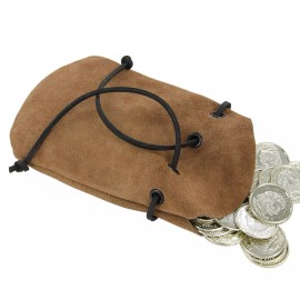 Armory Replicas Suede Middle Ages Simple Elizabethan Coin Purse Renaissance Medieval Pouch