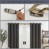 Double Curtain Rods Antique Bronze,Room Darkening Curtain Rod for 72-144