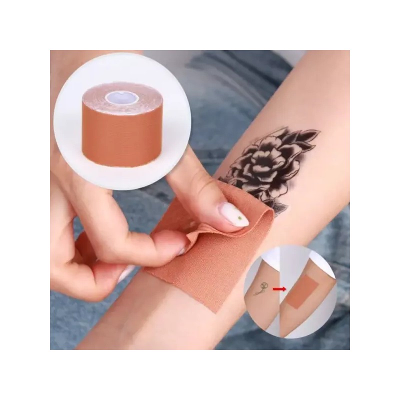Mgvv4yLt9eo9 진한색 리프팅 가리는 흉버테이프 멍자국가리기 테이프 5cm 문신 Dark