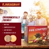 Fire Starter Squares 64 - Fire Starters for Fireplace,Chimney,BBQ Grill,Camping