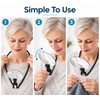 Hands-Free Neck Magnifying Glass, 3X & 10X Magnifier for Reading,