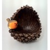 Pine cone & Robin Hanging Bird Feeder, gorgeously detailed