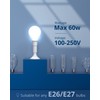 JACKYLED E26 Light Socket Extender 4-Level Extendable, 3.1-4.3in/8-11cm Extension E26/E27