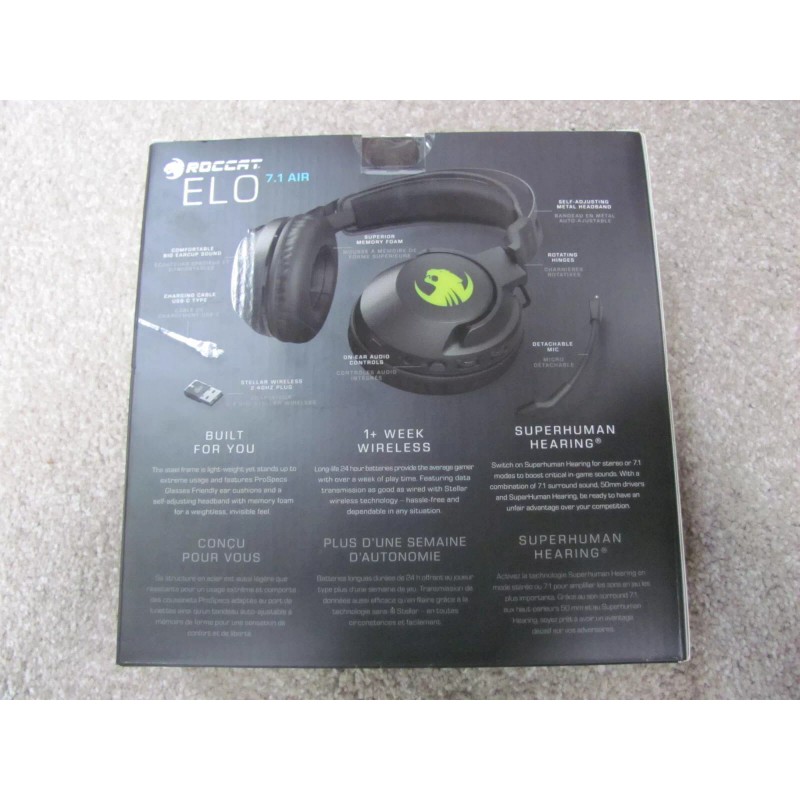 ROCCAT New Roccat ELO 7.1 Air Surround Sound Bluetooth Wireless