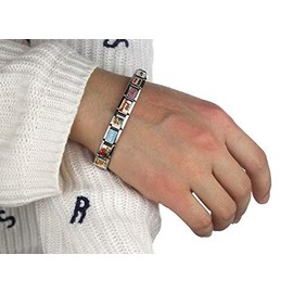 Rainbow Teardrop Heart Italian Charm link 9mm - Fits Bracelets Charms