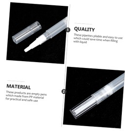 NOLITOY Sets Nail Art Pen Empty Tube Pens Lip Gloss Containers Makeup Liquids Applicator Leakproof Comfortable Grip Pcs