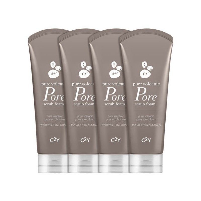 C2Y (C2Y)퓨어 아쿠아휩/화산송이 클렌징 폼 220ml 대용량 4개 (C2Y) Pure