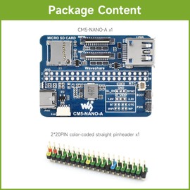 Waveshare Nano Base Board (A) for Raspberry Pi Compute Module 5, Same Size as The CM5
