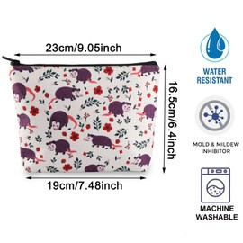 Funny Possum Gift Opossum Makeup Bag Possum Gifts Opossum Strawberry Zipper Bag Opossum Lover Gift Funny Possum Gift (Opossum Bag ca)