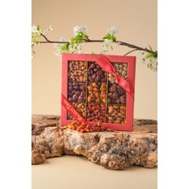 Walnut Tree | Assortment of Caramelised Pecans, Honey Caramelised Cashews, Salted Caramelised Almonds & Peanuts, Sesame Honeyed Peanuts | Suitable for Vegetarian and Gluten Free Diets | 500g Pack