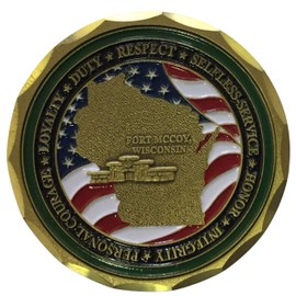 Artisan Owl United States Army USA Fort McCoy Total Force Training Center Challenge Coin