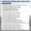 Magimaker 2Pcs Windshield Wiper Cowl Cover Trim 53866-08020 53867-08020 Compatible