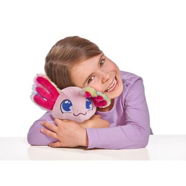 Simba 105890057 Chi Love Axolotl, Cable Controlled, with Fluffy Rainbow gill, Sound, Runs and Moves, 20 cm, from 3 Years