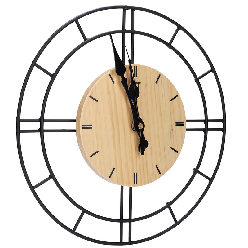 Nordic Modern Fashionable Round Wall Clock Living Room Mute Clock