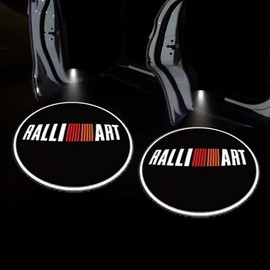 KLIFE LIMITED 2Pcs LED Car Door Welcome Light HD Projector Lamp Accessories For Honda Civic Fit Accord City Vezel CR-V S660 Odyssey HR-V:_RALLIART