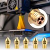 SAHENITEANA 37Pcs 3D Printer Nozzles Brass MK8 Extruder Nozzles Heat
