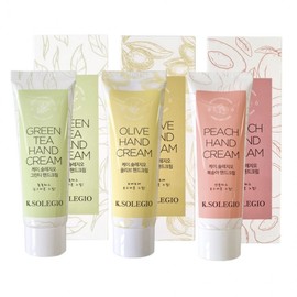 K Soleggio Hand Cream 80ml (3 Types) Option) 1-Green Tea 6ea