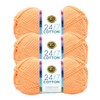 Lion Brand 24/7 Cotton Yarn, Lightweight Yarn for Knitting, Crocheting,