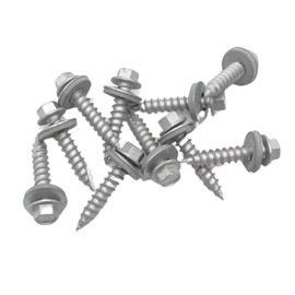 The Flashings Factory Timber Wood Screws (32mm) - Timber Screws with 16mm Rubber Washers Included | Durable & Perfect for Wood Fixings (50)