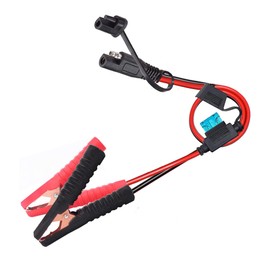 dstfuy SAE Crocodile Clamp, 10AWG SAE Quick Release Crocodile Clamps Adapter with 2FT SAE Terminal Plug, Charging Port Cable for Cars, Motorcycles (SAE Clamp)