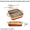 jinsongdafa 9" x 9"Square Casserole Dish, 1.8 Qt Ceramic Au