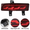 BINQIGOO Full LED Rear Bumper Reflector Fog DRL Kit for