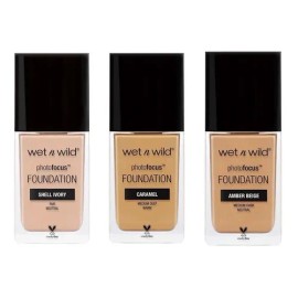 Pack de 3 Bases de Maquillaje Wet n Wild Photo Focus Mate de Larga Duración