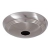 B&P Lamp® Satin Nickel Screw Collar Ribbed Canopy (Only)