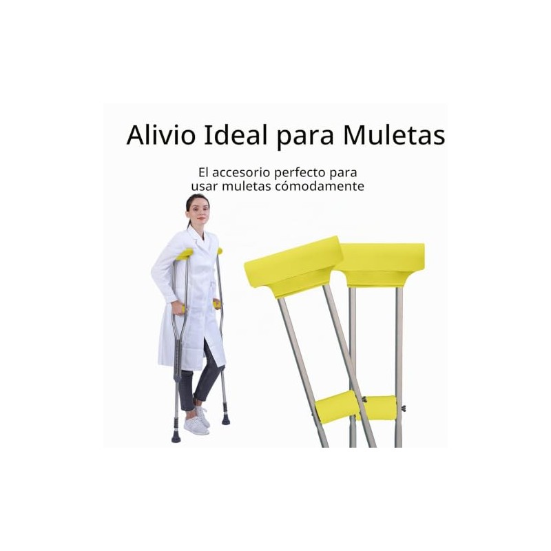 Almohadillas para Muletas de Axila, Fundas Universales Acolchadas para Muletas