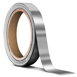 VViViD+ Brushed Chrome Air-Release Vinyl Adhesive Tape Roll 1/2” x 25ft