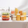 Glass Food Storage Jar with Glass Lid, Food Canister Set