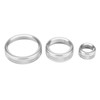 3Pcs Car Center Control Multimedia Knob Circle Cover Trim for
