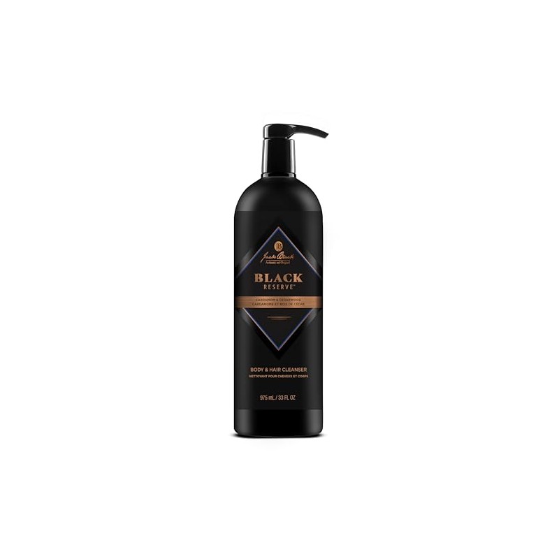 Jack Black Black Reserve Body & Hair Cleanser con cardamomo