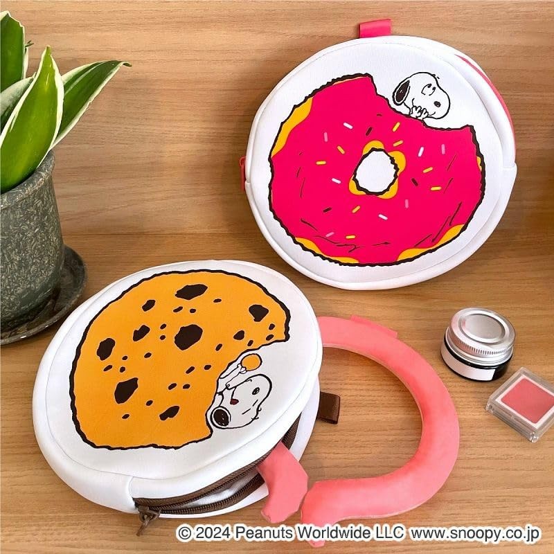 snoopy circle pouch, donut
